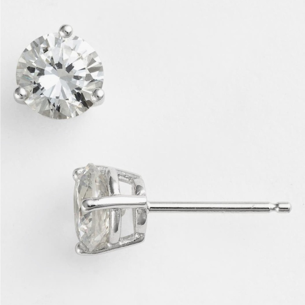 Nordstrom Cubic Zirconia Stud Earrings- 2ct